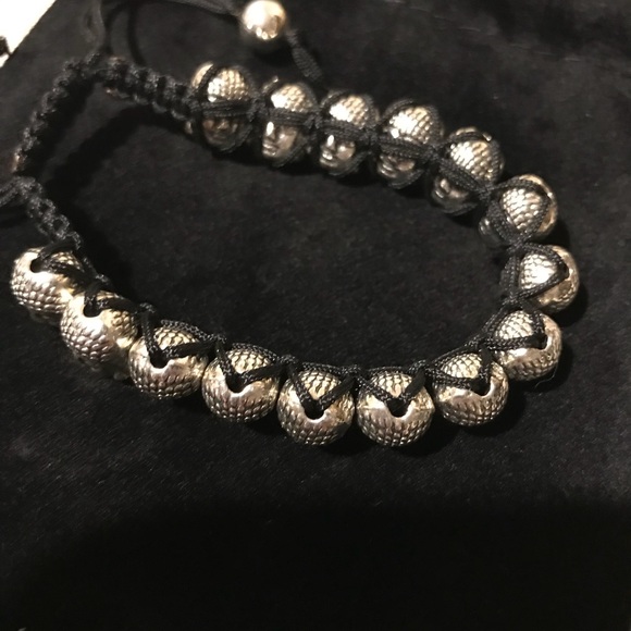 MEN’S HEAVY SILVER HEM BUDDHA BRACELET ~New - Picture 8 of 8